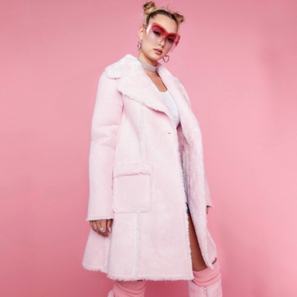 DOLLS KILL Such a Softie Shearling Coat